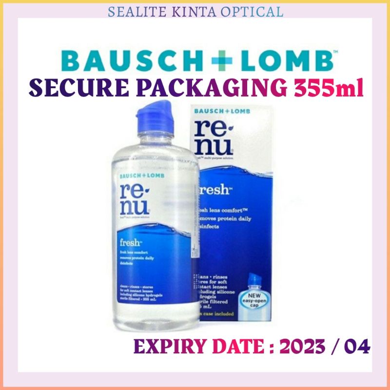 ( 355ml ) Renu Fresh Bausch & Lomb Multi Purpose Solution Contact Lens