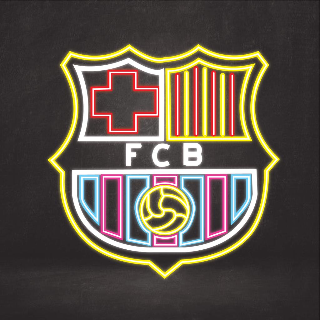 Plug & Play Neon Sign - BARCELONA TEAM LOGO