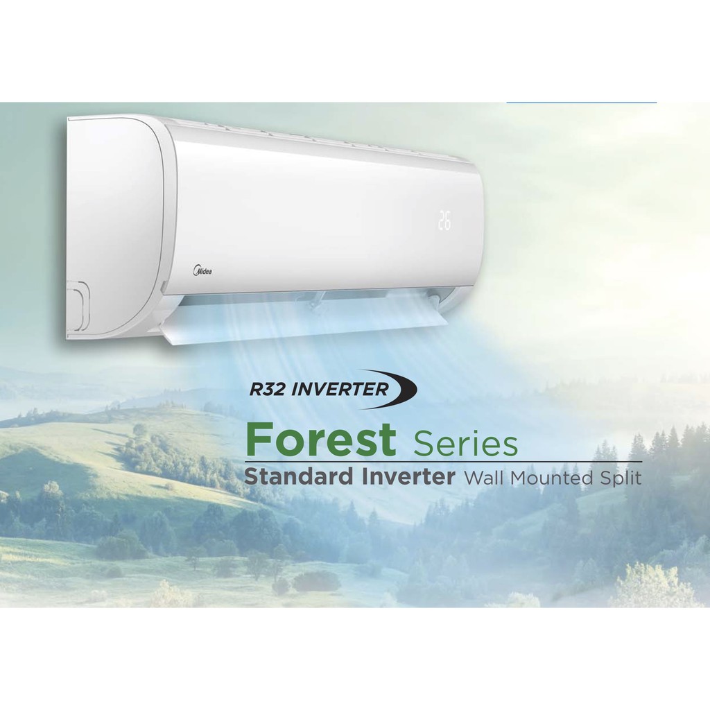 Midea 1 5hp Msaf 12crn8 Forest Series Standard Inverter Wall R32 Msaf New Model 2020 Shopee Malaysia