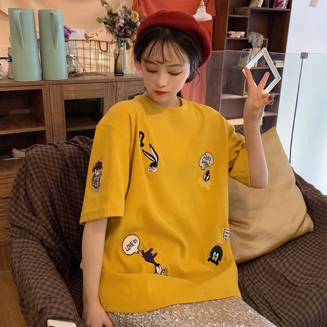 READY STOCK BAJU TSHIRT MURAH KOREAN PATCHES PEREMPUAN READY STOCK BAJU TSHIRT MURAH KOREAN PATCHES PEREMPUAN