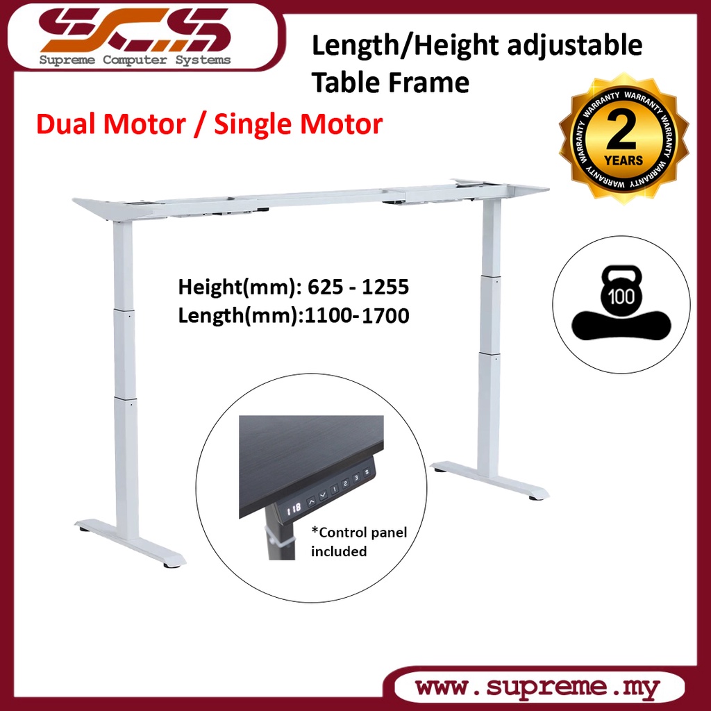 Dual / Single Motor Electric Adjustable Height Table Frame Ergonomic ...