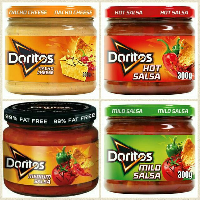 Doritos Hot Salsa / Medium Salsa / Mild Salsa / Nacho Cheese Dip 300g