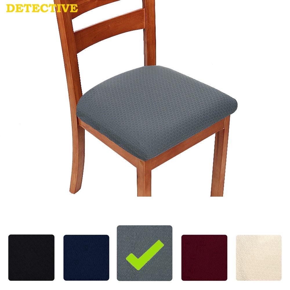 Chair Seat Cover Waffle Stretch Jacquard Dining Chair Cushion Cover Living Room Restaurant Stretch Chair Seat Cover Jacquard Dining Chair Seat Cover Sliding Cover Detective Shopee Malaysia