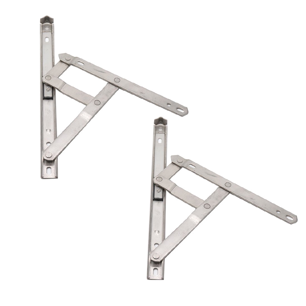 2 Pcs Stainless Steel Top Hung Awning Casement Window Friction Hinges Stays 10 Inch Shopee Malaysia