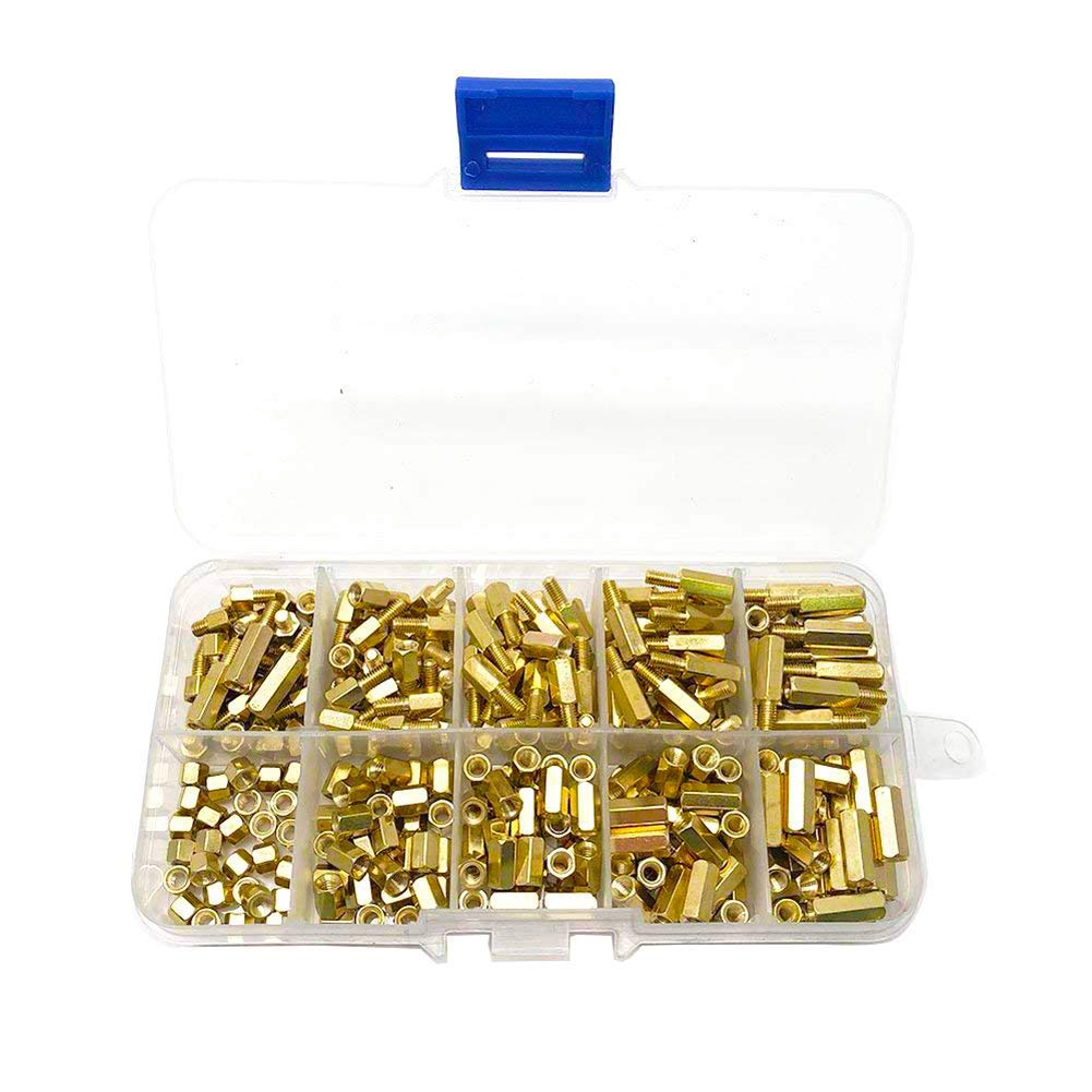 Pack of 1-2 Female Brass Standoff Spacer Hex 6mm    Male M3 x 12mm
