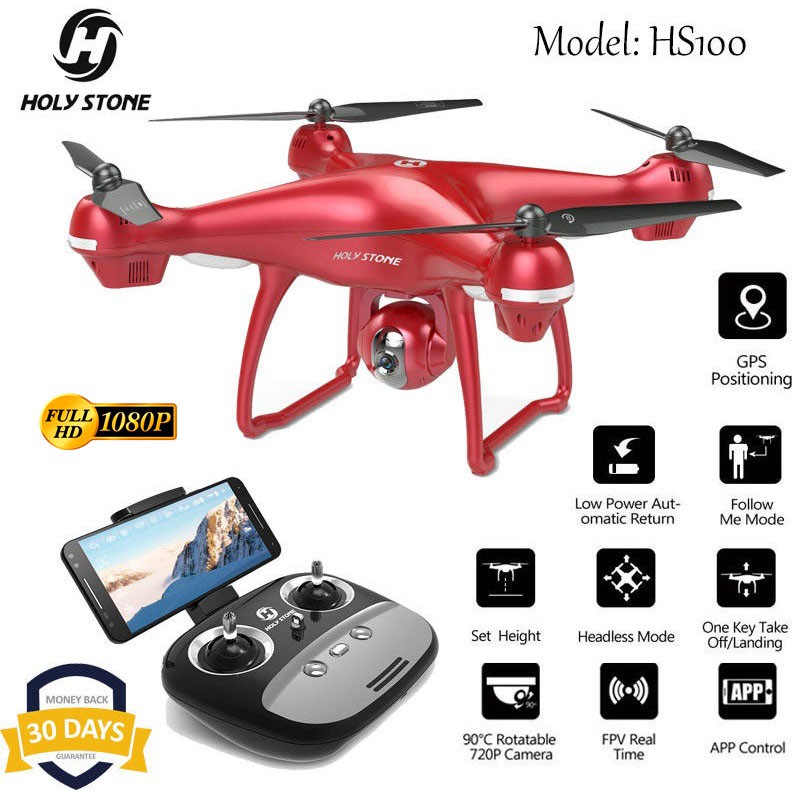 holy stone hs100 drone with 1080p hd camera