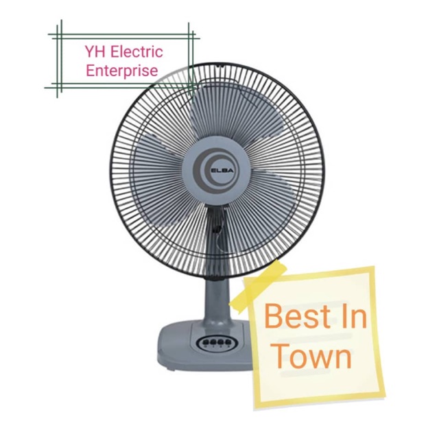 Elba 16 Table Fan Etf G16 Gr Shopee Malaysia