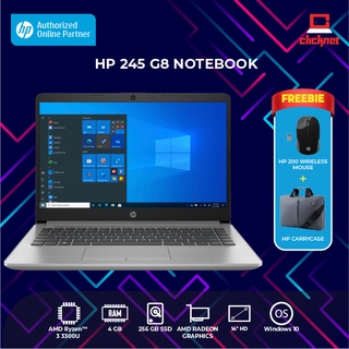 HP 245 G8 Notebook (Ryzen3-3300U/4 GB RAM/256 GB SSD/W10 Home) 450D2PA