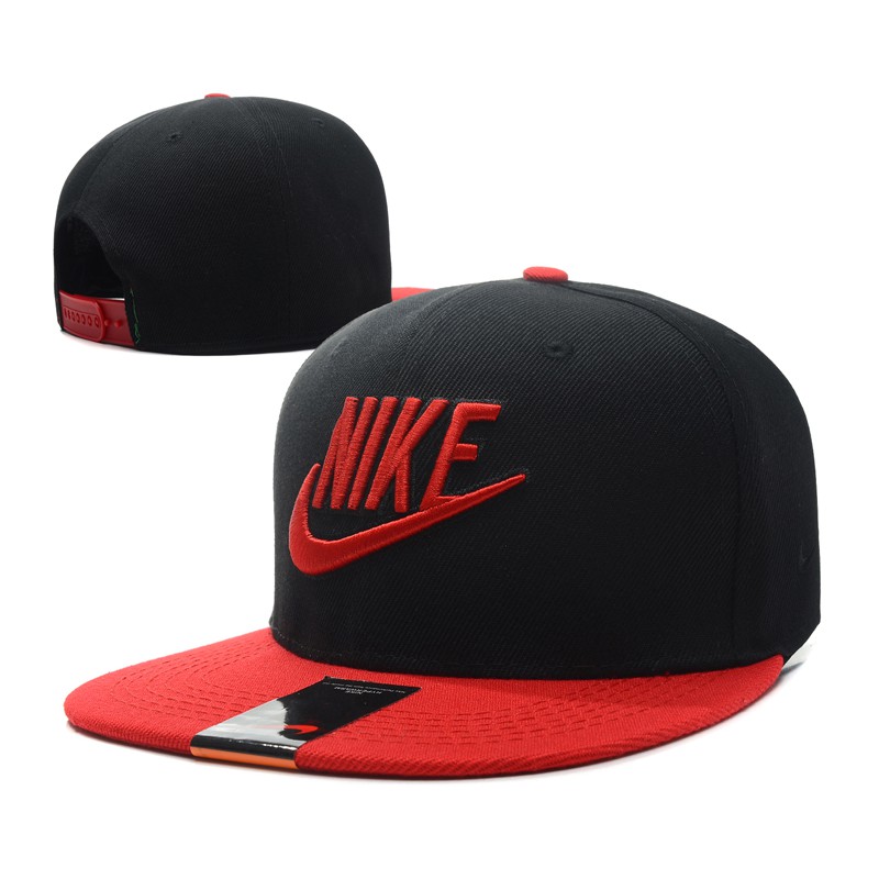 nike red and black hat