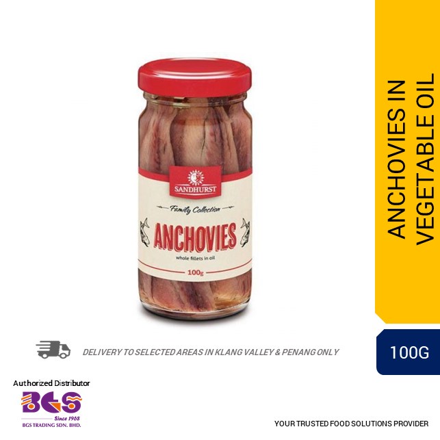 Sandhurst Anchovies in Vegetable Oil 100g Shopee Malaysia
