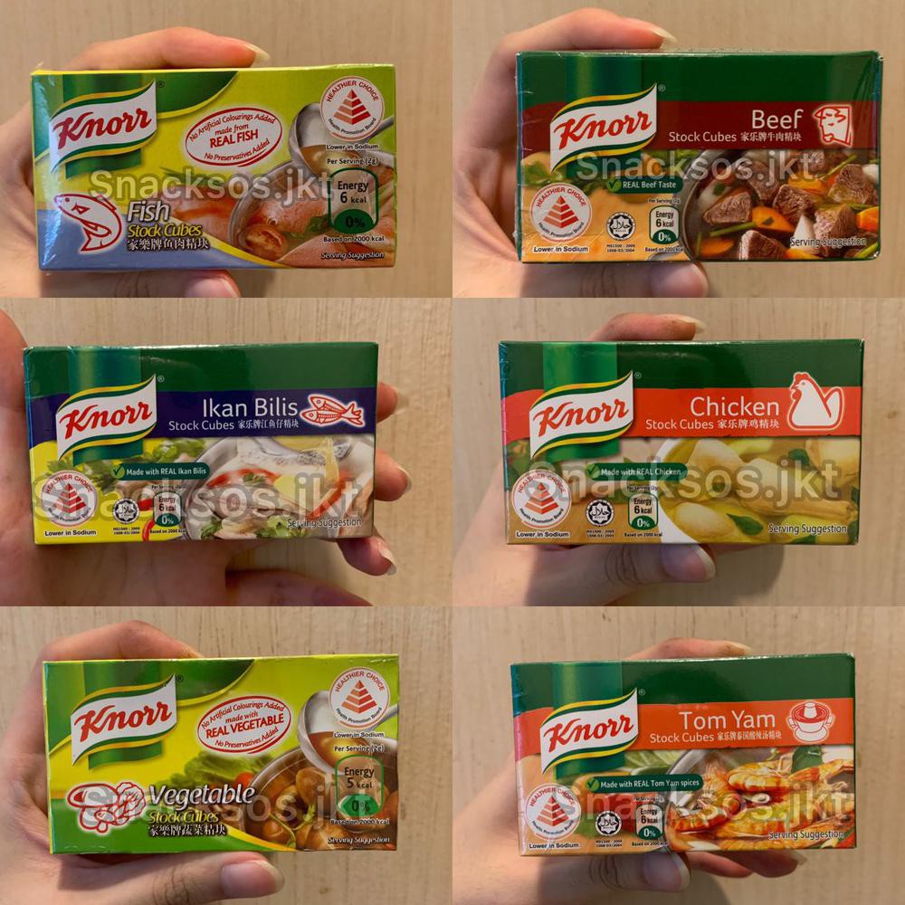 Best Selling Halal Knorr Tomyum Broth Cubes / Chicken / Bilis Fish