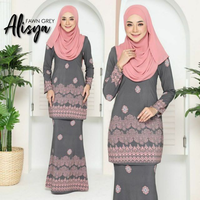  Saiz XS Baju  Kurung  Moden  Alisya Zip depan  Shopee 