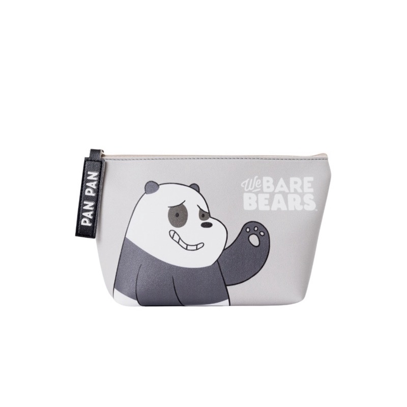 We Bare Bears PVC Pouch Multipurpose Cosmetic Bag Stationery Pencil Case Clutch Wristlet