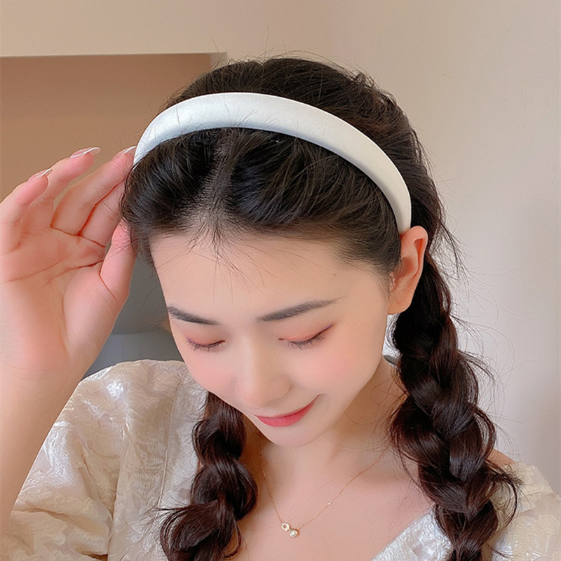 Korean simple fashion New princess style Acrylic candy color sponge  headband Hair band hair accessories women | Shopee Malaysia