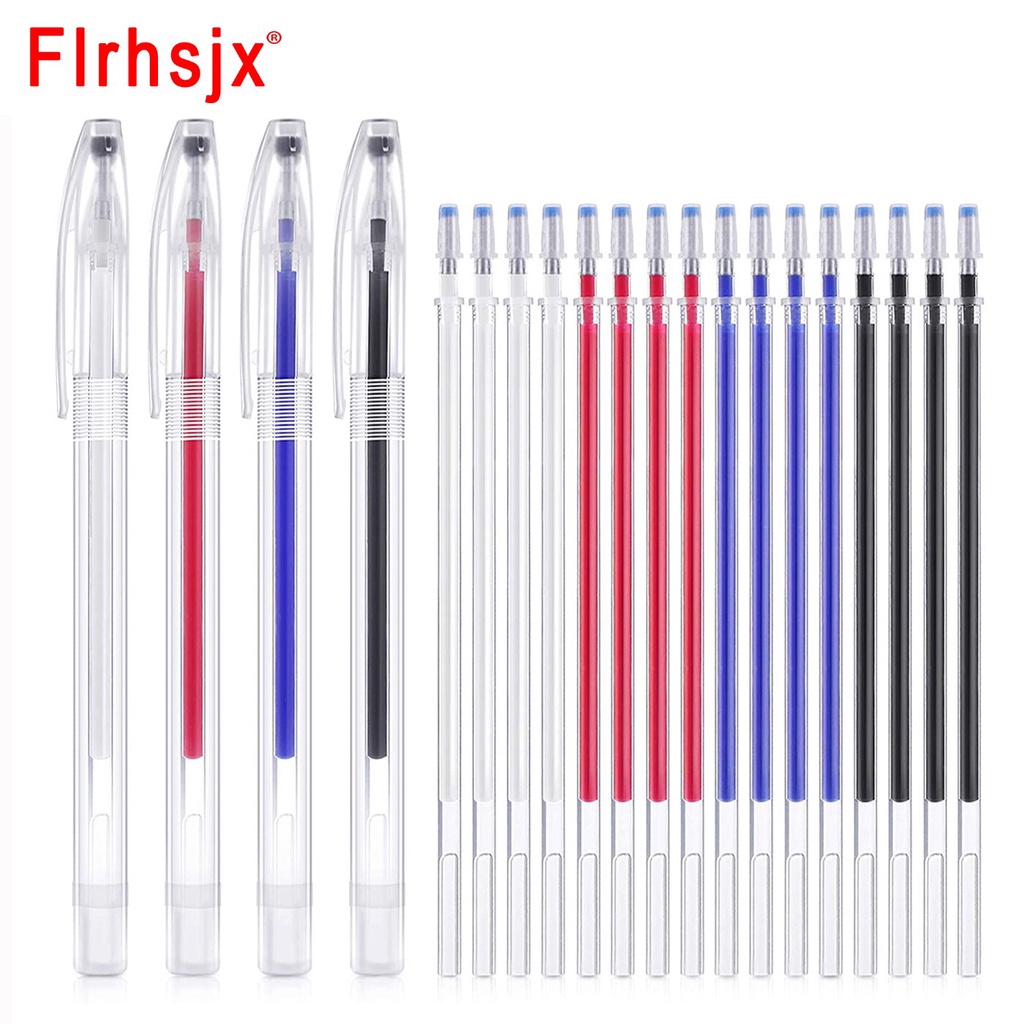 20 Heat Erasable Pens Fabric Markers 4 Colors Vanishing Marker Refill ...