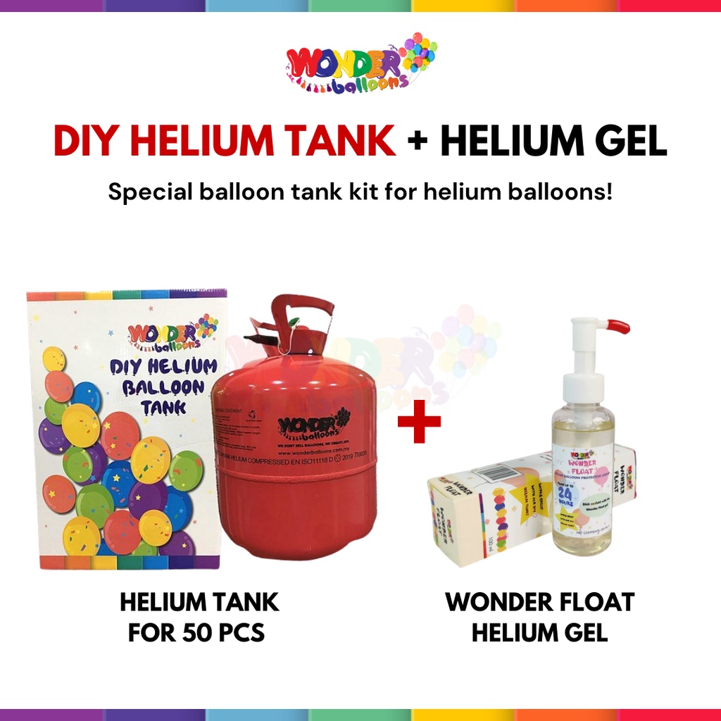 {SHIP IN 24HRS+FREE GIFT} Disposable Helium Tank SET TONG GAS HELIUM