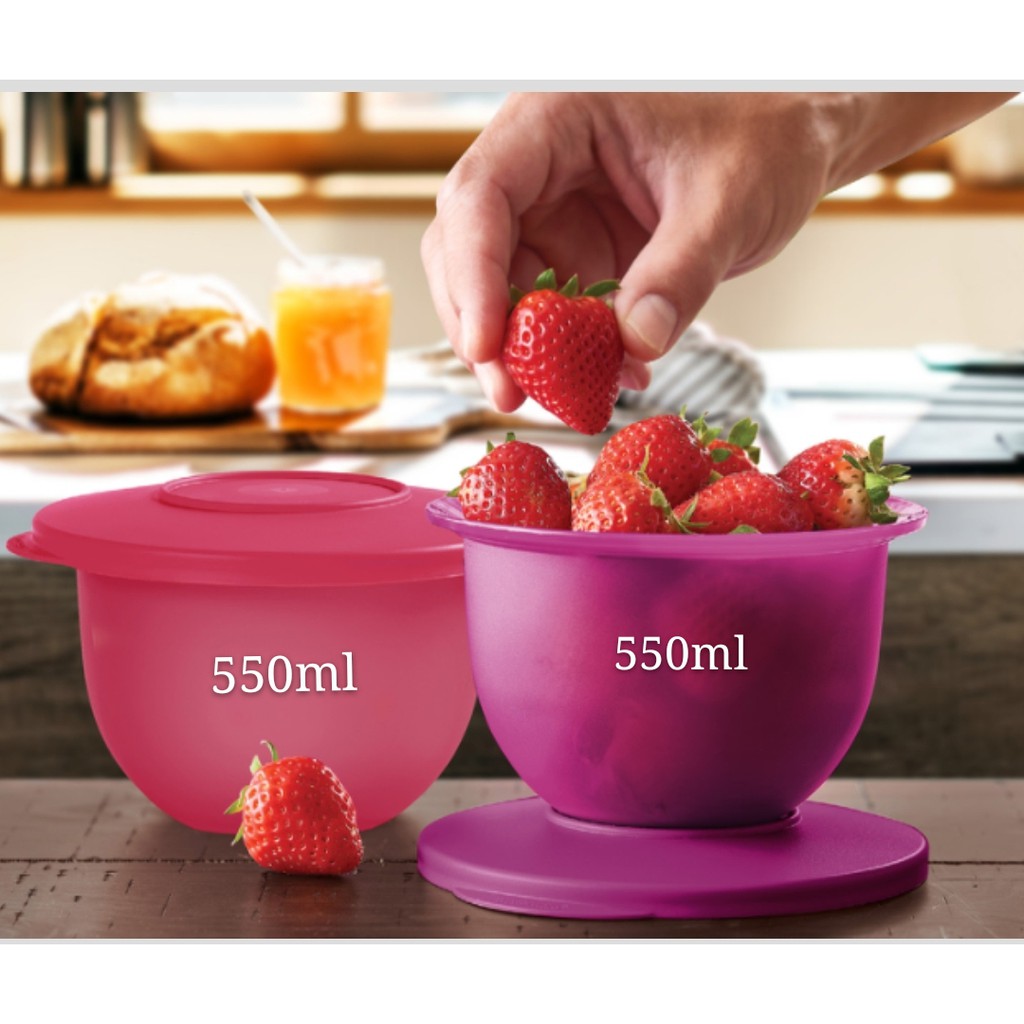 Tupperware Expression Bowl Set 550ml - Pink or Purple