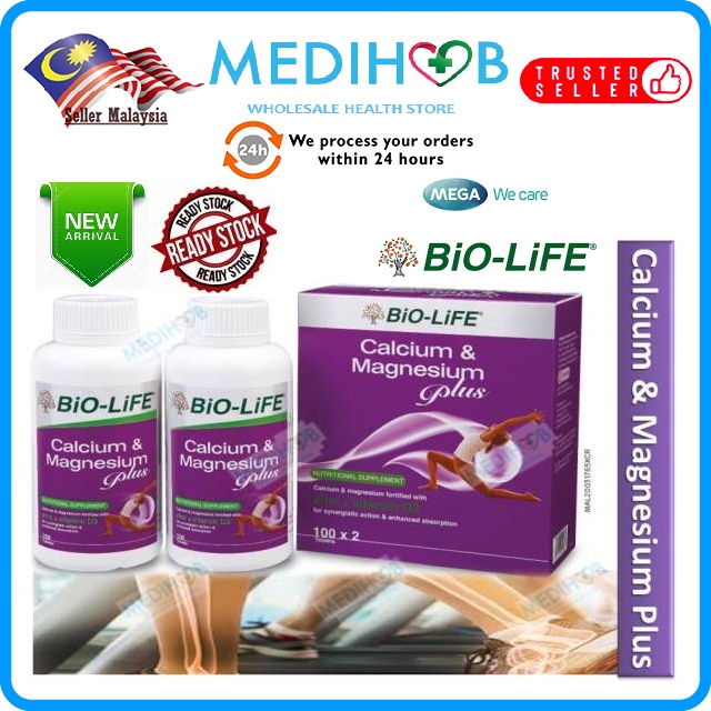 BIOLIFE Calcium & Magnesium Plus with Zinc & Vit D3 [Bone Health ...