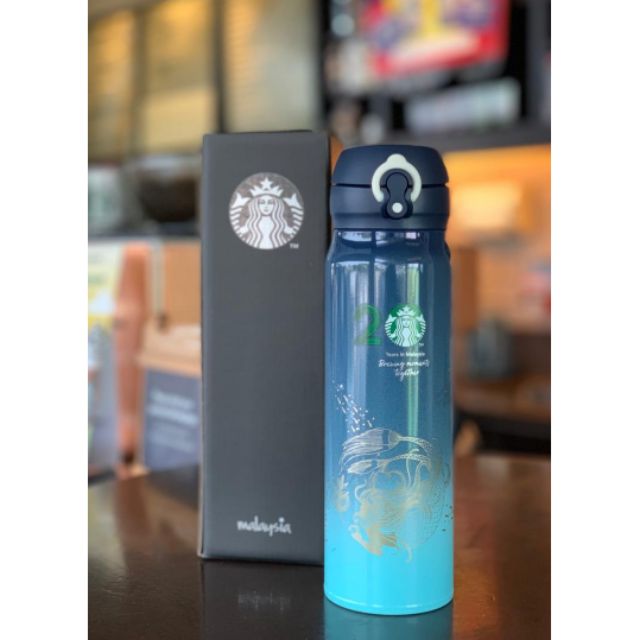 starbucks blue thermos