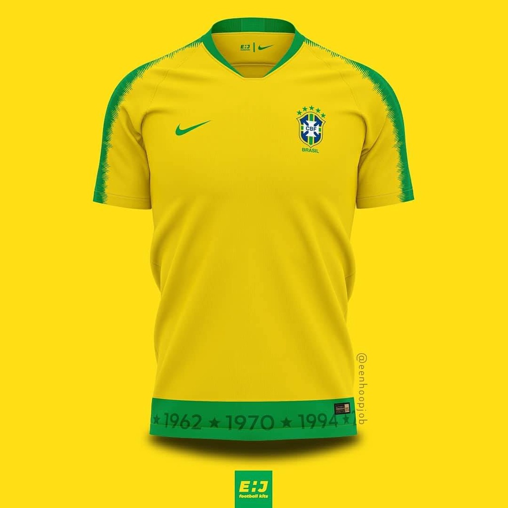 Full Sublimation 2022 2023 New Design Brazil Jersey Home Away Third