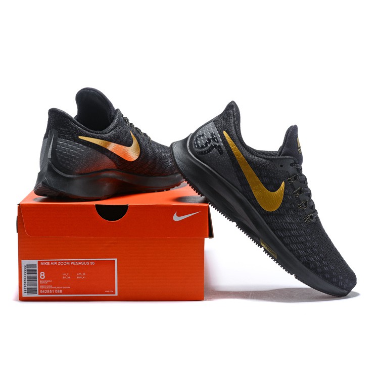 nike zoom pegasus 35 black and gold