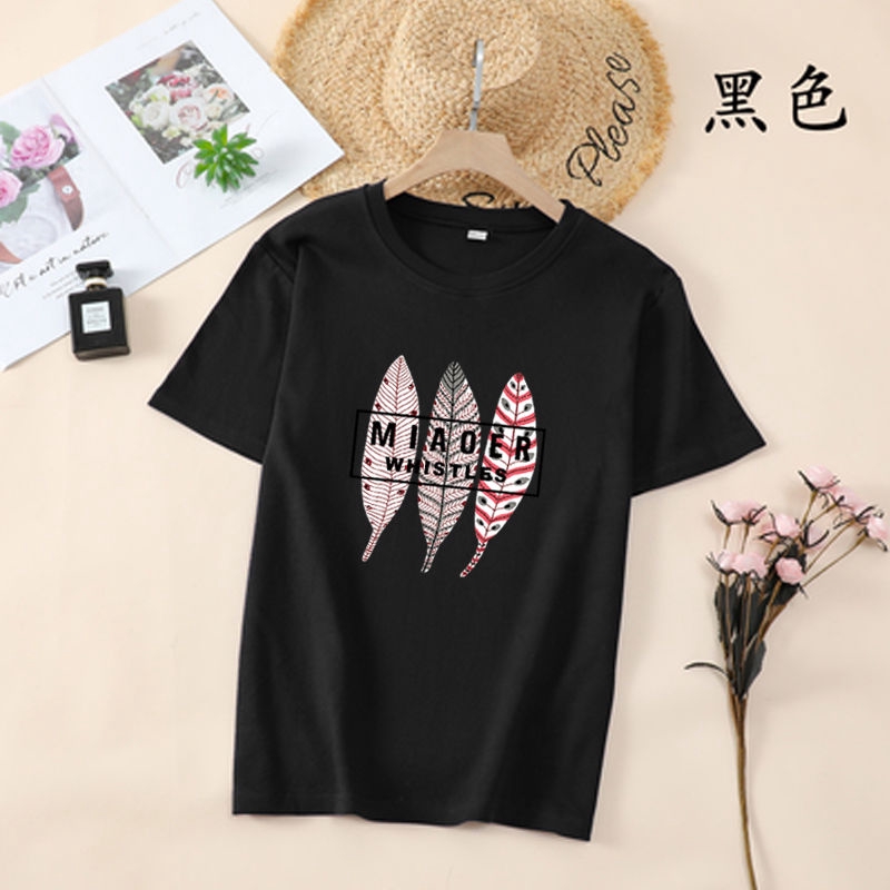 Kpop Merchandise Sexy Short Sleeve T-Shirt Cartoon Ladies Round Neck T-Shirt Breathable Milk Silk Tee