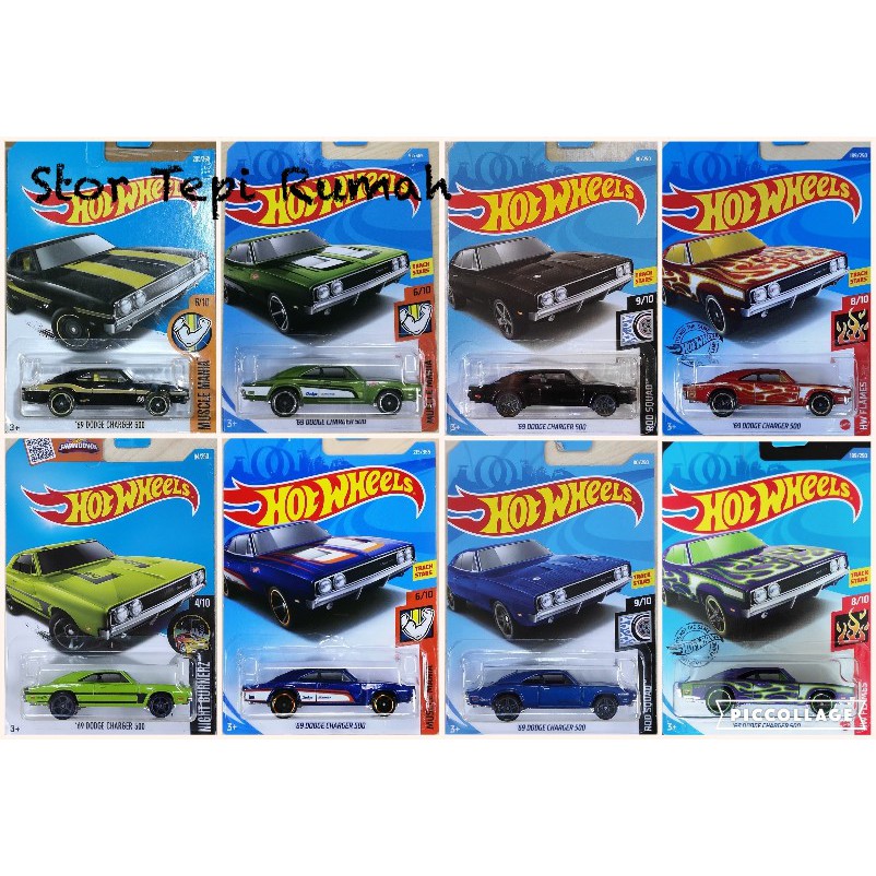 hot wheels 69 dodge charger 500 blue