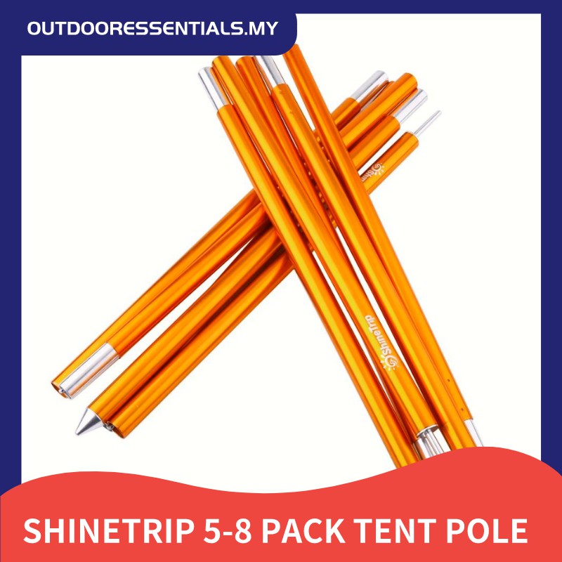 58 Pack Aluminum Rod Tent Pole Alloy Bar Tent Pole Awning