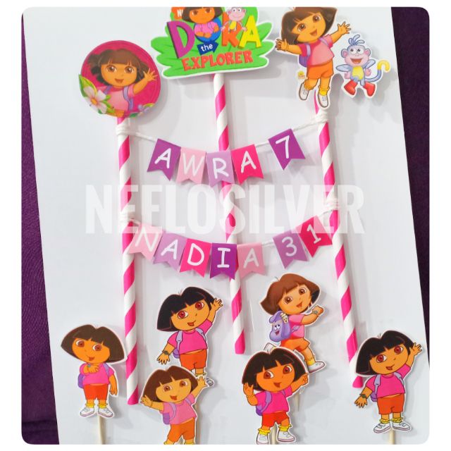 Dora The Explorer Cake Topper For Birthday Cake Shopee Malaysia