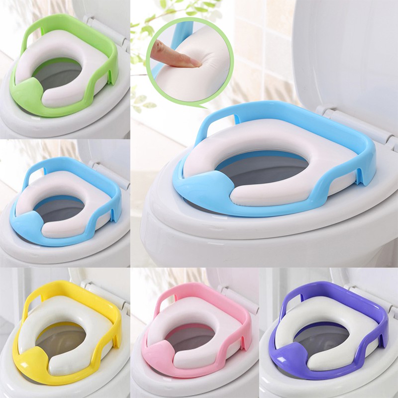 baby soft toilet training seat cushion child seat with handles baby