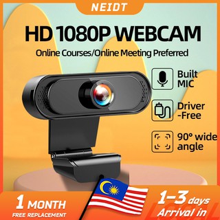 【Selangor Shipping】FHD 1080P Webcam With Microphone Web Camera USB 3.0 for Computer PC Laptop Meeting Class Video 网课摄像头
