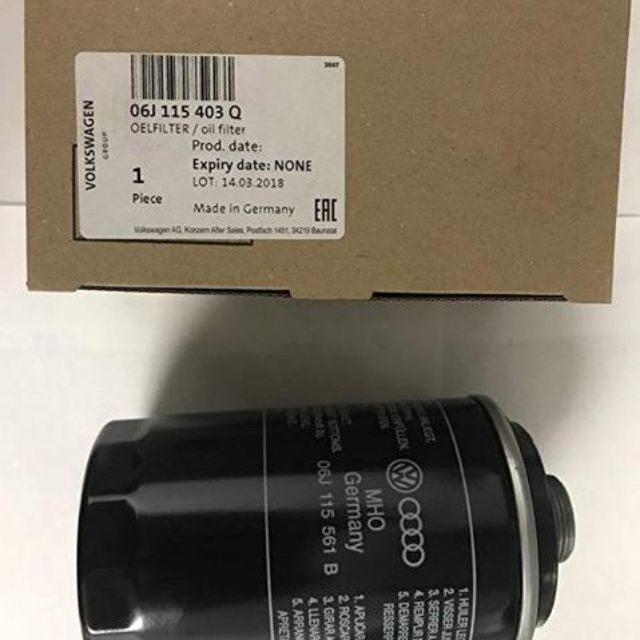 VW AUDI OIL FILTER 100% ORI CN VOLKSWAGEN AUDI GOLF GTI PASSAT PASSAT ...