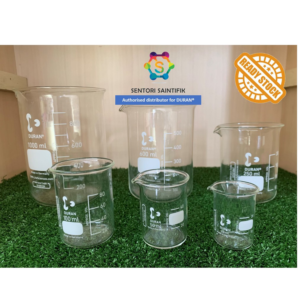 [READY STOCKS] DURAN Beaker low form with spout Shopee Malaysia