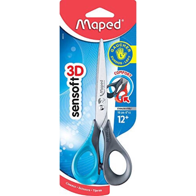Maped Left Handed Child Scissors Sensoft 3D (696510) Shopee Malaysia