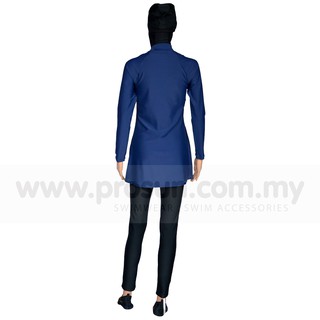 PROSUN Blue Muslimah Conservative Modest Swim Top Pants PROSUN Blue Muslimah Conservative Modest Swim Top Pants