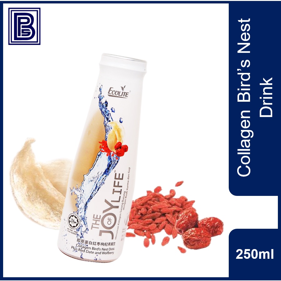 ECOLITE Collagen Bird's Nest Drink for Beautiful Skin Red Dates