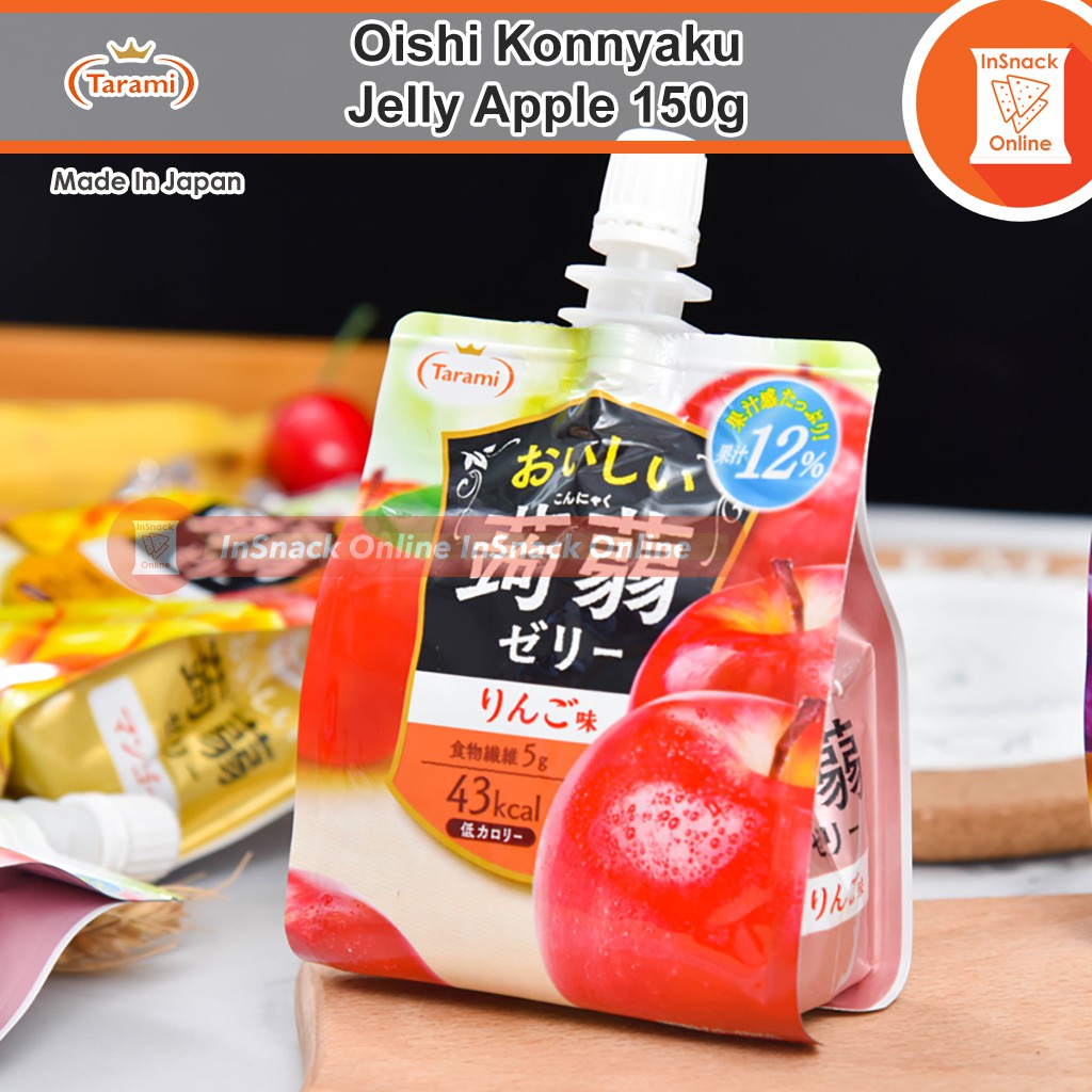 Japan Tarami Oishi Konnyaku Jelly Apple Shopee Malaysia