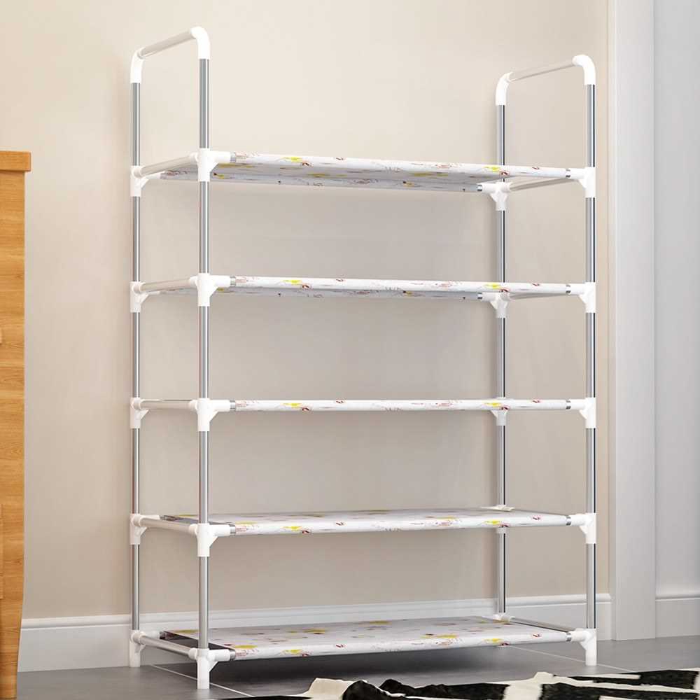 Au 4 Or 5 Tier Optional Metal Shoe Rack Storage Organizer Stand Shelf