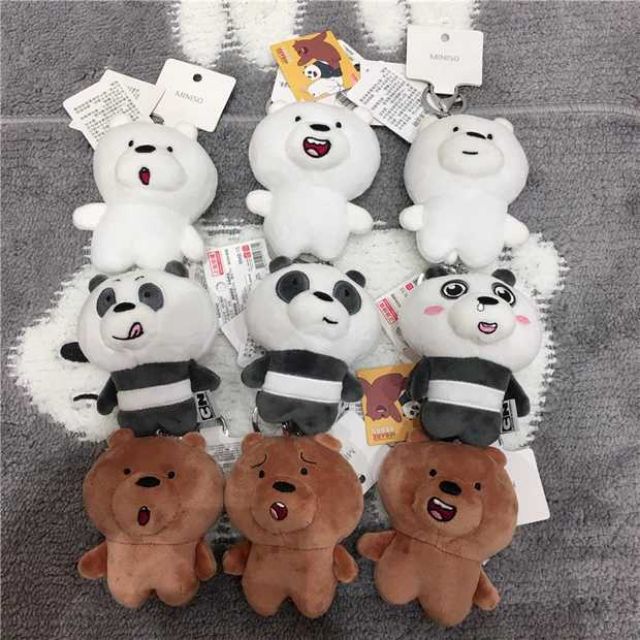 we bare bears doll miniso