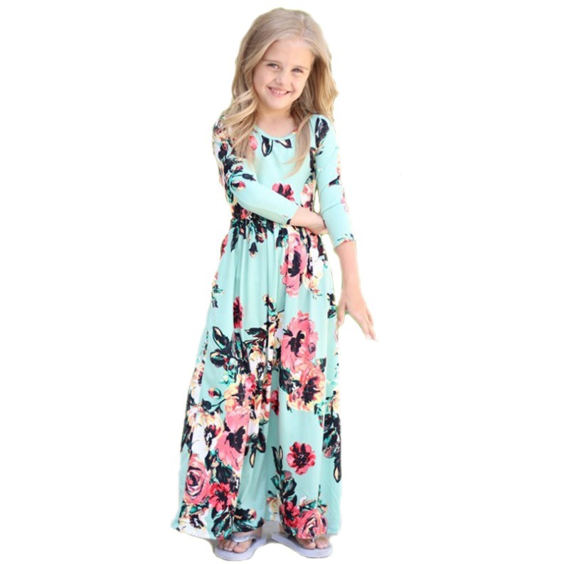 casual girls maxi dress