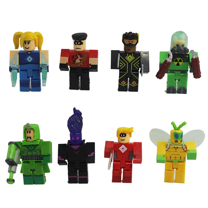 Cartoon Pvc Roblox Heroes Of Robloxia Set Kid S Toys Festival - roblox toys heroes