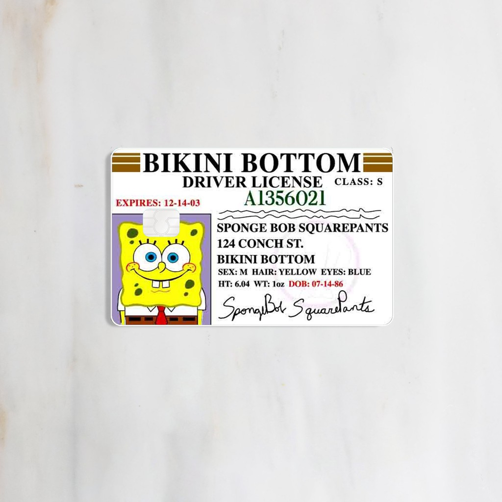 Movies) SPONGEBOB SWIPE Card Sticker Cover Skin ATM / Debit / Credit /  Emoney / Flazz Card | Shopee Malaysia