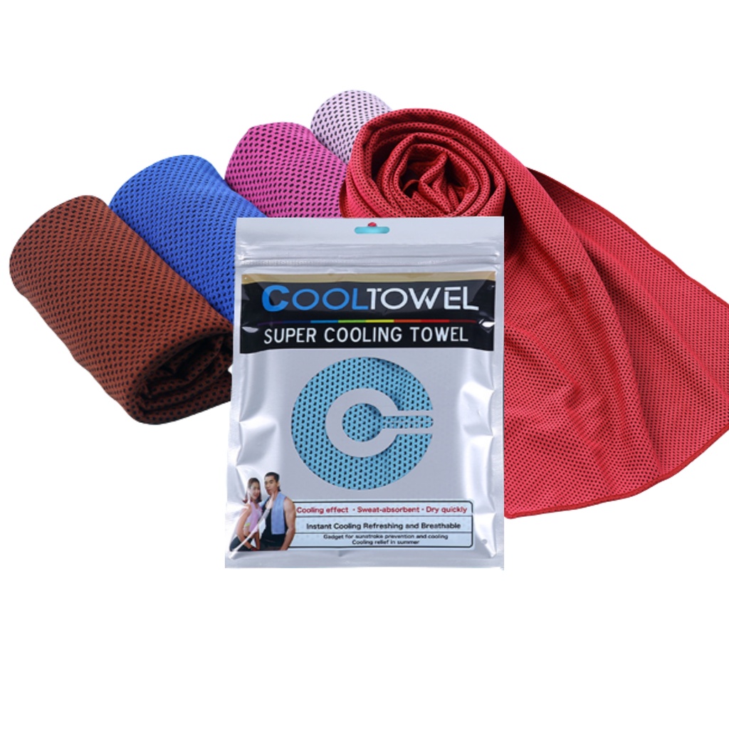 Ice Cooling Towel Feeling Cold Quick-Drying Exercise Fitness Wipe Sweat Towel Sejuk Sports Tuala Muka