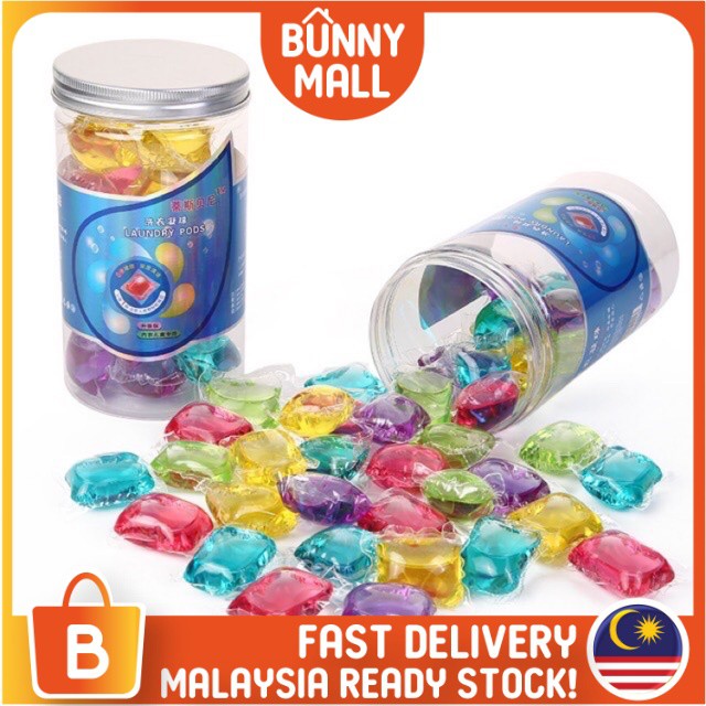 [READY STOCK] 30PCS Mix Colour Laundry Detergent Pods / Sabun Candy