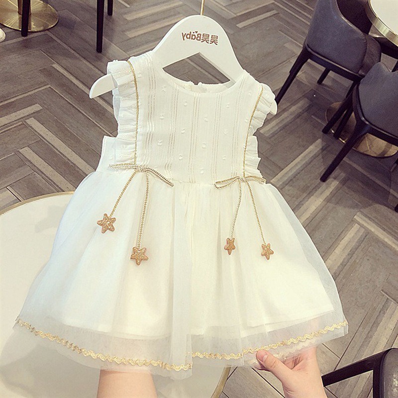 SWEETBERRY BABY ?Baby Girl Princess Dress Baby Birthday Dress Sleeveless Girl Dresses Baby Girls Clothing Baju Baby Girl