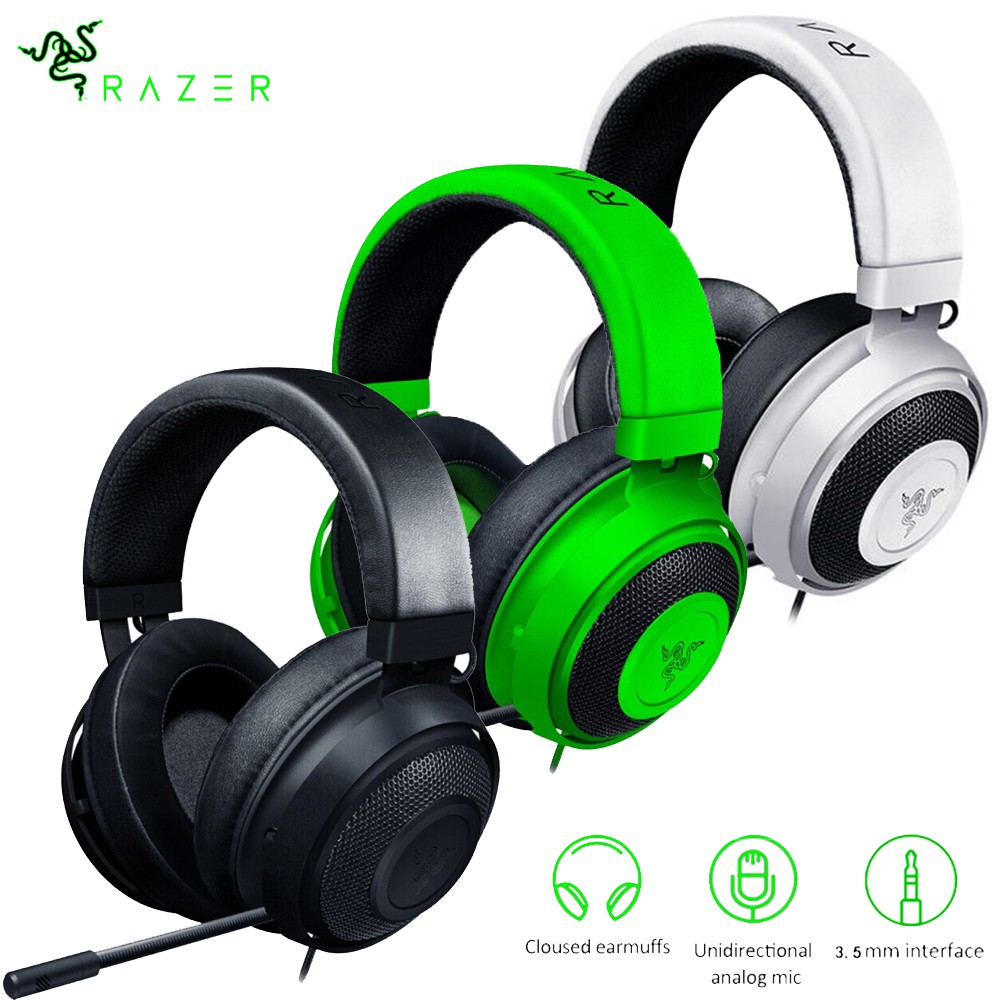 Razer Kraken Pro V2 Gaming Headset Esports Game Headphone With Mic 7 1 Sound Shopee Malaysia