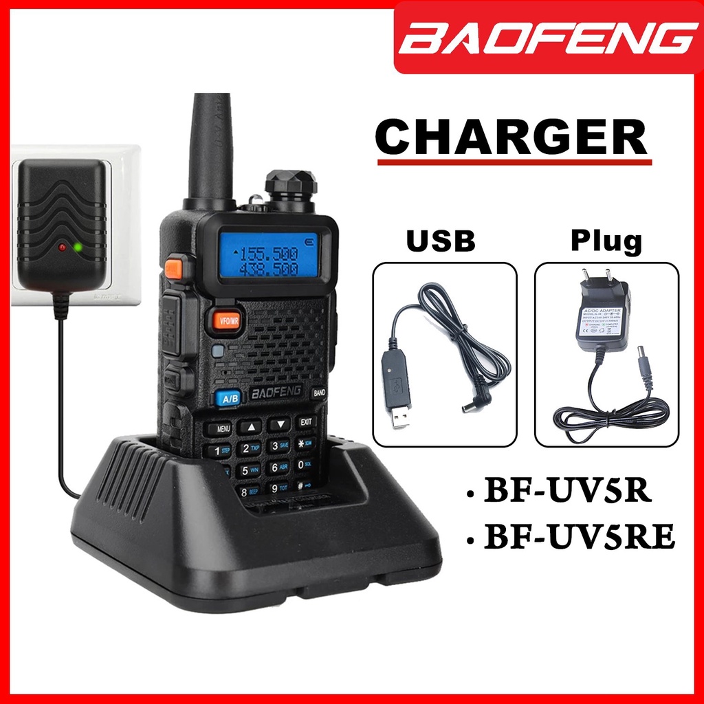 ORIGINAL Baofeng UV5R 5RE 5R Baofeng Charger Charging Dock Dekstop ...