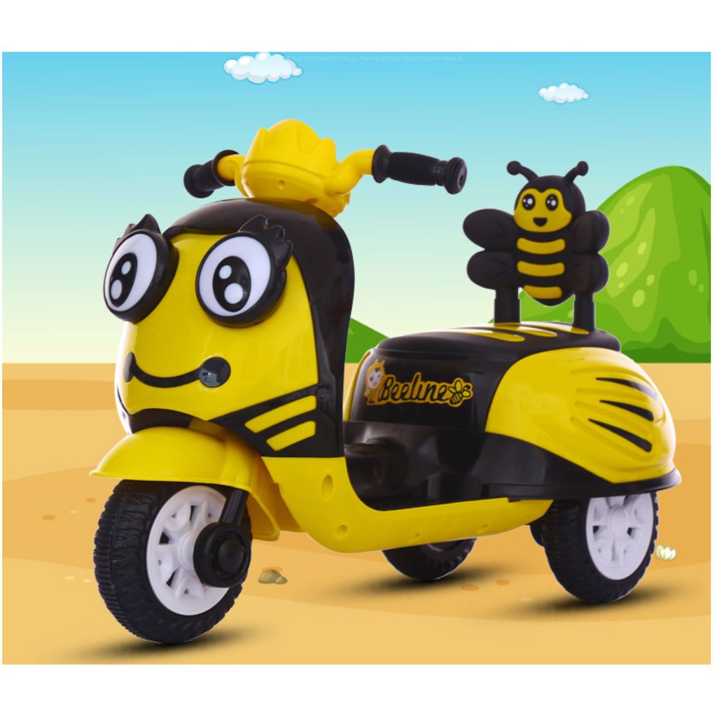 🅵🆁🅴🅴 🅶🅸🅵🆃🌟MყTσყPαɾαԃιʂҽ🌟 Kids Cartoon Minion/Mickey/Kitty  Electric Ride On Motor Scooter Outdoor Sport Toys | Shopee Malaysia