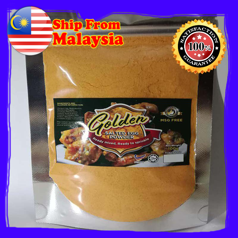 Golden Salted Egg Powder 100gm izrayeljunjaki Shopee Malaysia