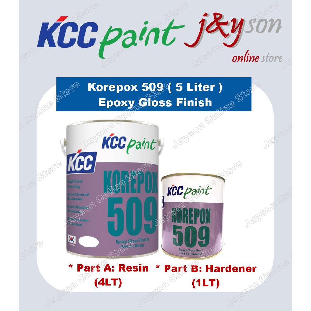 Kcc Korepox 509 Epoxy Gloss Finish ( 5 Liter )(4lt+1lt) Floor Paint 